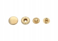Alfa patentky, kovové patentky, 10 mm, Gold 20 sád kód #655