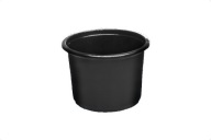 PLASTOVÉ NÁDOBY 500ML ČIERNA (50) ČERVENÁ PLAST