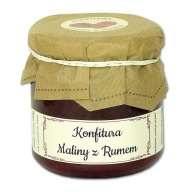 MALINY S RUMOM ČAJ malinový džem 200g
