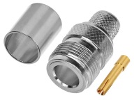N 50Ohm zásuvka krimpovaná pre kábel H-1000