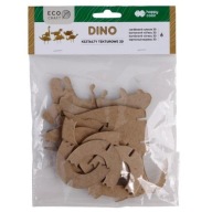 Sada 3D kartónových tvarov dinosaurov pre kreatívnu a zábavnú prácu