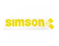 Nálepka Simson s51 s50 s53 ifa na nádrž, žltá