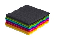 Krčený hodvábny papier KOCKY A6 BALENIE 10 farieb TYMOS (nie krepové)