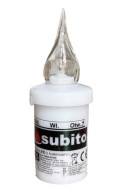 LED sviečka Subito S5 White 11cm
