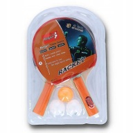 Raketa na stolný tenis, sada 2 kusy + 3 loptičky