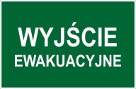 č.14 NÚDZOVÝ VÝCHOD. (zelená) DOSKA