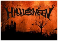 HALLOWEENSKÝ BANNER PLAGÁT Vzor Oracle