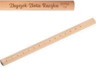 Stavebná stolárska ceruzka s pravítkom, HNEDÁ + GRAVÍRA