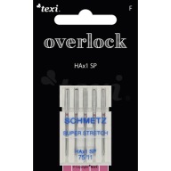 IHLY DO DOMÁCEHO OVERLOCKOVÉHO STROJA NA LÁTKU A PLETENÉHO OVERLOCKU - x75 - 5 ks.