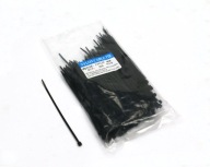 Sťahovacie pásky 2,5 x 100mm 200 ks v taške, čierna