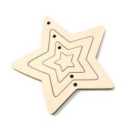 Stars Frames 10cm, 5mm preglejka, 3 sady 4v1