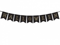 Halloween banner, čierny, 20x175 cm Halloween dekorácie