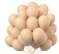 Pastelové balóny MATTE telovej farby nude béžová ecru Veľké 30 cm 20 ks.