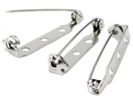 Základ na brošňu so zatváracím špendlíkom, zatvárací špendlík 32mm, 3 ks B10s3