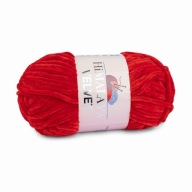 100 g červenej priadze Himalaya Velvet 18