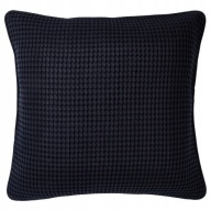 OBLIECKA NA VANKÚŠ 50X50 DEKORATÍVNA IKEA VARELD ČIERNA MODRÁ BAVLNA