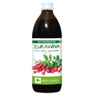Brusnicová šťava 100% 500ml bez konzervantov, CUKOR