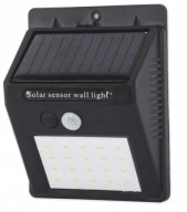 LED SOLÁRNE záhradné LAMPA SO SNÍMAČOM, vonkajšie
