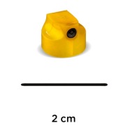 ŽLTÁ ČIERNA TRYSKA 2 cm NÁSTREK