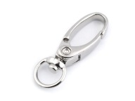 Kovová karabínka 10 mm x 38 mm strieborná