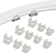 Sada 10 kusov 6mm montážnej konzoly pre LED pásy NEON FLEX