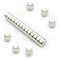 VALEC NEODYMOVÝ MAGNET 10x5 N38 SADA 8 ks