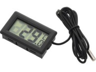 LCD panelový teplomer od -50°C do 100°C, čierny