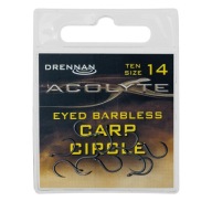 Drennan Acolyte Carp Circle Háčiky veľkosť 12 Eyed Barbless 10 ks.