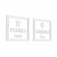 Samolepky Push Pull Push Pull 10x10cm