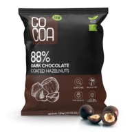 Lieskové orechy v tmavej čokoláde 88% BIO 70g