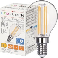 E14 LED žiarovka GUĽA 4W=40W Vlákno 470lm Dekoratívne Bez blikania 4000K