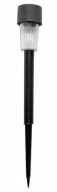 LED solárne svietidlo, čierny stĺp, 33 cm