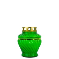 Sviečka sypaná 16 cm Zelená DP35ms