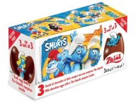 ČOKOLÁDOVÉ PREKVAPENIE VAJCIA SMURFS SMURFS 3 BALENIE 3x20g