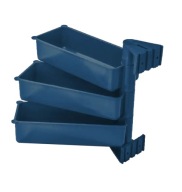 RODŁO otvorený otočný kontajner 90x220x50 mm 3-kapacitný