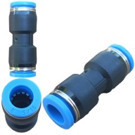 Pneumatický zásuvný priamy konektor fi 8mm rovný konektor plastový PU 8