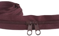 Špirálový zips 5 mm metrový zips BURGUNDY 1 meter + 2 zipsy
