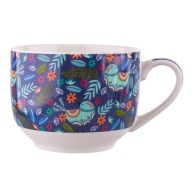 XXL porcelánový hrnček na kávu, čaj a polievky Altom Design Folk birds 500ml