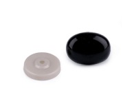 Bezpečnostný nos 11x15 mm, 1 kus, čierny ovál