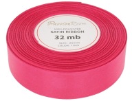 Ozdobná saténová stuha 25mm 32mb fuchsiová