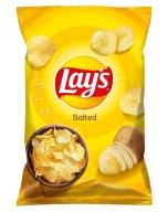 LAY'S Zemiakové lupienky Slané, jednoduché, prírodné so soľou 130g