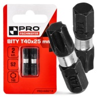 Nárazový bit Nárazové bity TX40 25mm | Nárazový bit pre skrutkovač 2 ks.
