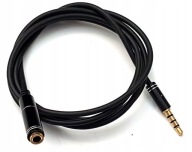 3,5 mm jack predĺženie 4PIN pole, 1m kábel (3908a