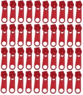 3mm Zipsy NA ČERVENÚ Zipsovú PÁSKU - 40 ks