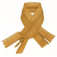 Pevný skrytý zips, béžová 1 22 cm