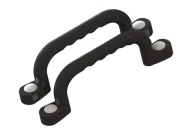 SUN - IHRISKO KĽÚČKY 240 mm - 2 ks SO SKRUTKAMI ČIERNA WH
