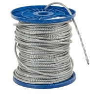 Oceľové lano pozinkované 6 mm, cena za 1 meter