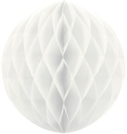 Guľa z hodvábneho papiera, biela, 20 cm