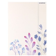 A4 JEDNODUCHÝ PAPIEROVÝ ZLOŽKA s gumičkou, biela s priečinkami FLOWERS STARPAK Bloom
