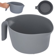PLASTOVÁ MIECHAČKA S RÚČKOU, ŠEDÁ, 3L